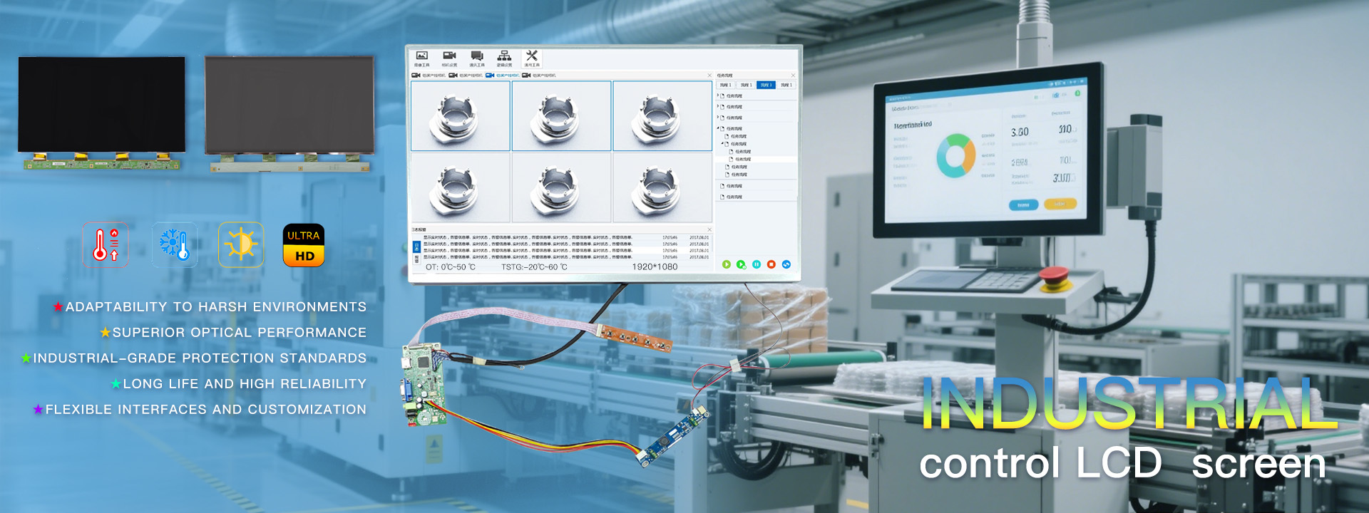 Qualität Hohe Helligkeit LCD-Anzeige usine