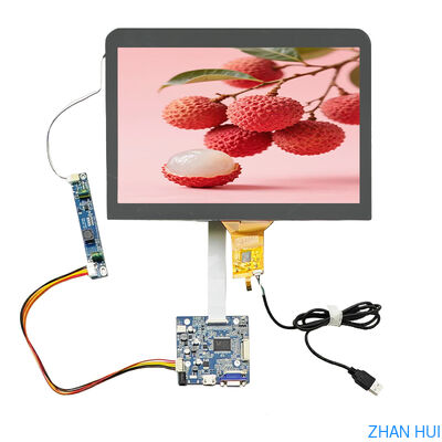 comprar Grado industrial 12,1 pulgadas IPS temperatura ancha 1024x768 pcap pantalla táctil 850nits lvds tft lcd módulo Fabricación en línea