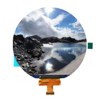 580nits Brightness Round TFT LCD Display Screen 3.6 Inch 544x506 Resolution