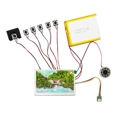 LCD Video Palyer Brochure 800x480 4.3 Inch TFT Display 350nits Brightness